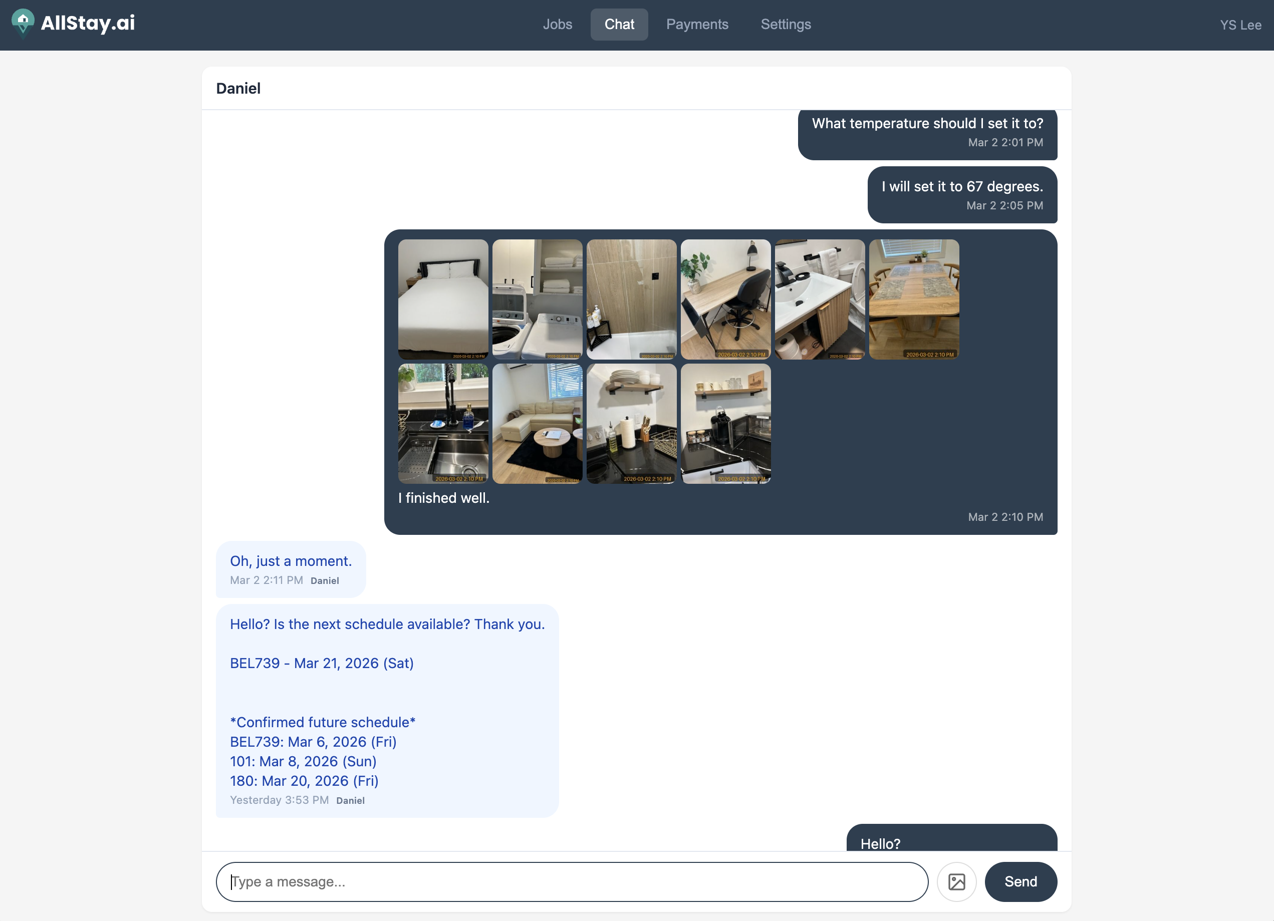 Crew app chat