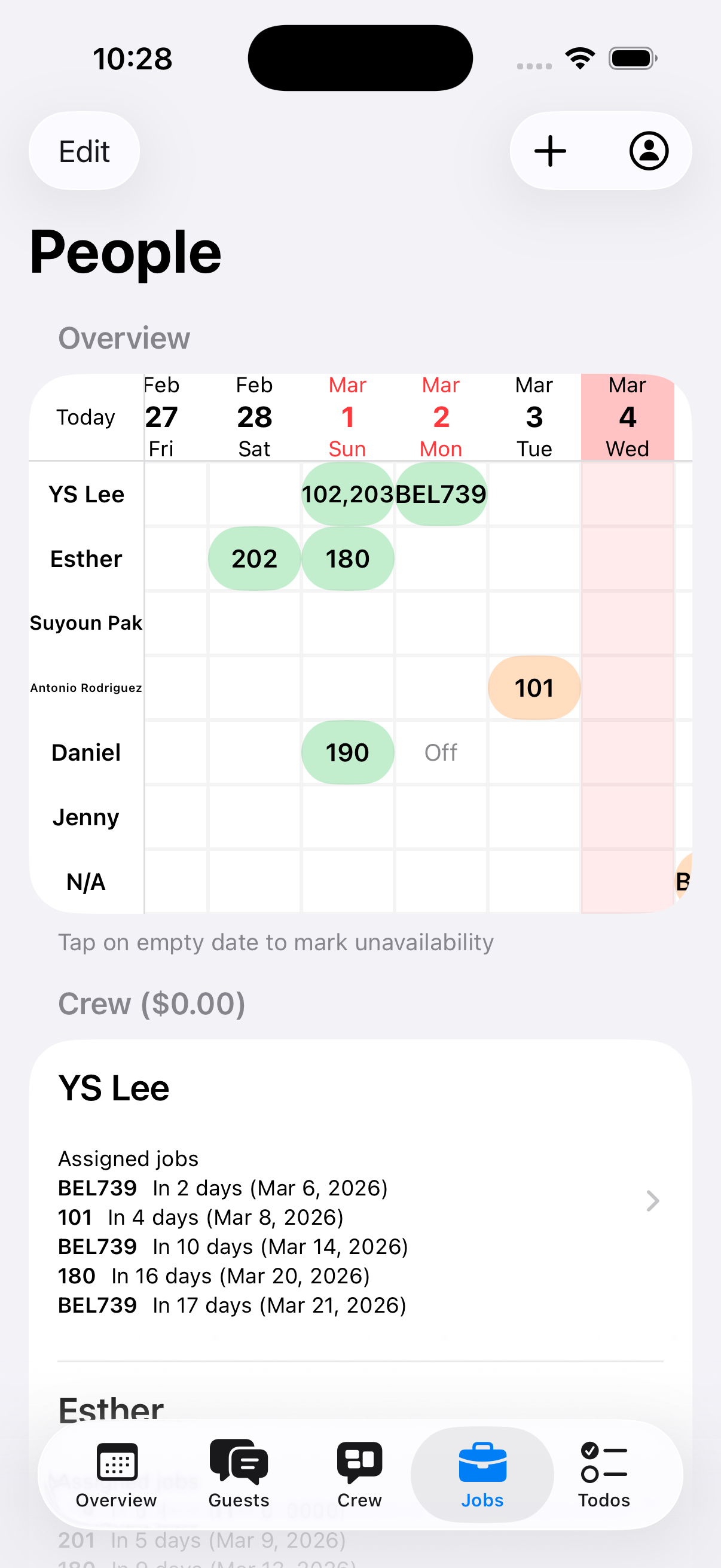 Host app - Jobs